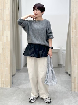 「アイテム（タンクトップ）」を使った、SuUさん（レディース・167cm・40代）の秋コーディネート