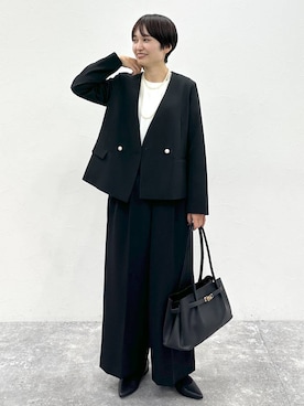 「アイテム（パンプス）」を使った、SuUさん（レディース・167cm・40代）の秋コーディネート