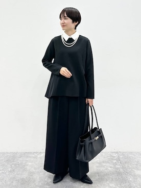 「アイテム（パンプス）」を使った、SuUさん（レディース・167cm・40代）の冬コーディネート