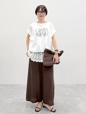 「Elura（エルーラ）のアイテム」を使った、SuUさん（レディース・167cm）の春コーディネート