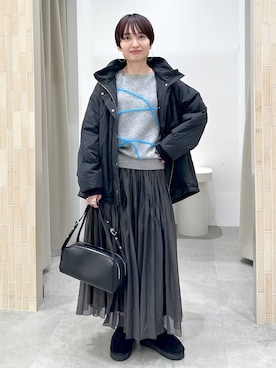 「アイテム（ダウンジャケット/コート）」を使った、SuUさん（レディース・167cm・40代）の秋コーディネート