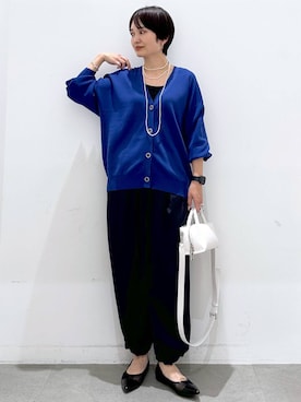 「人気アイテムをチェック！」｜「アイテム（カーディガン/ボレロ）」を使った、SuUさん（レディース・167cm）の春コーディネート