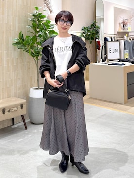 「eL（エル）のアイテム」を使った、SuUさん（レディース・167cm）の秋コーディネート