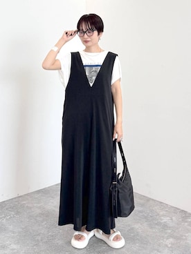 「Elura（エルーラ）のアイテム」を使った、SuUさん（レディース・167cm）の夏コーディネート