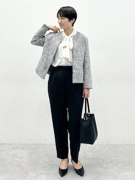 「アイテム（パンプス）」を使った、SuUさん（レディース・167cm・40代）の秋コーディネート