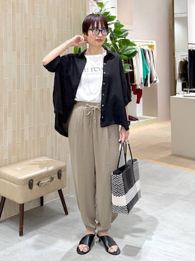 「Elura（エルーラ）のアイテム」を使った、SuUさん（レディース・167cm）の夏コーディネート