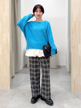 「Elura（エルーラ）のアイテム」を使った、SuUさん（レディース・167cm）の冬コーディネート