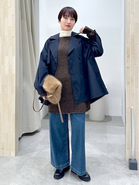 「アイテム（トレンチコート）」を使った、SuUさん（レディース・167cm）の秋コーディネート