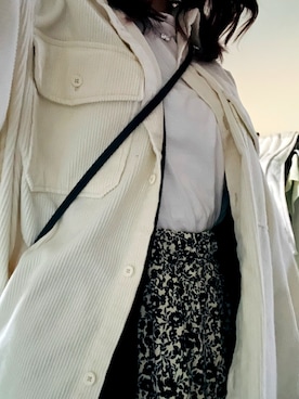 「H&M（エイチ・アンド・エム）のアイテム（カーディガン/ボレロ）」を使った、しーなさん（レディース・158cm）の春コーディネート