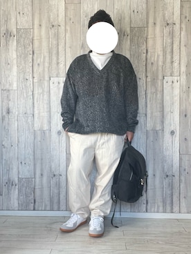 「RAGEBLUE（レイジブルー）のアイテム（チノパンツ）」を使った、sagan.spさん（メンズ・160cm）の冬コーディネート
