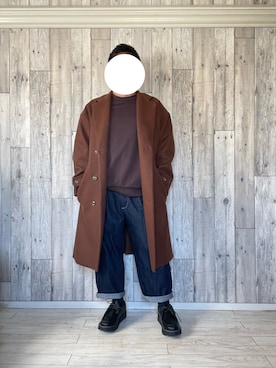 「INTER FACTORY（インターファクトリー）のファッションインフルエンサー DAISUKE - シャークソールチロリアンレザーシューズ　made in INTER FACTORY（ドレスシューズ）」を使った、sagan.spさん（メンズ・160cm）の冬コーディネート
