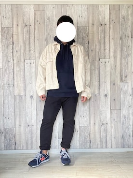 「ショートブルゾン」｜「アイテム（その他）」を使った、sagan.spさん（メンズ・160cm）の秋コーディネート