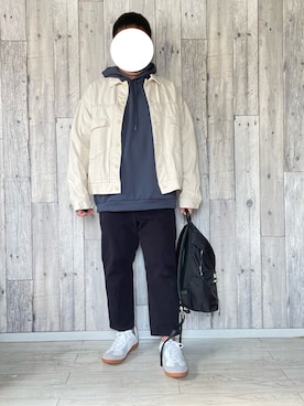 「ショートブルゾン」｜「アイテム（その他）」を使った、sagan.spさん（メンズ・160cm）の秋コーディネート