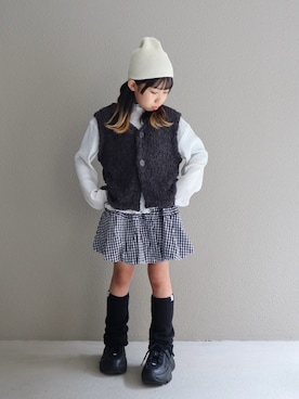 「CIAOPANIC TYPY（チャオパニックティピー）のアイテム」を使った、cononᐝさん（キッズ・126cm）の冬コーディネート