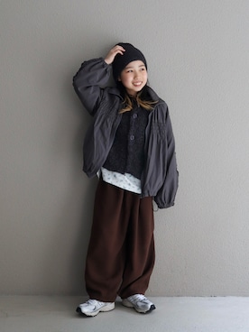 「CIAOPANIC TYPY（チャオパニックティピー）のアイテム（トップス）」を使った、cononᐝさん（キッズ・126cm）の春コーディネート