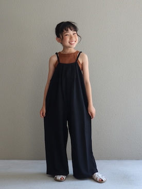 「アイテム（トップス）」を使った、cononᐝさん（キッズ・123cm）の夏コーディネート
