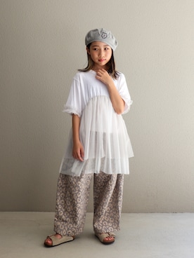 「BIRKENSTOCK(ビルケンシュトック)のアイテム」を使った、cononᐝさん(キッズ・129cm)の秋コーディネート
