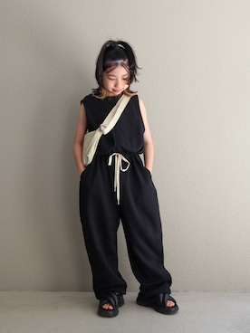 「GU（ジーユー）のアイテム」を使った、cononᐝさん（キッズ・128cm）の春コーディネート