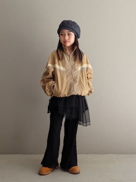 「CIAOPANIC TYPY（チャオパニックティピー）のアイテム」を使った、cononᐝさん（キッズ・126cm）の春コーディネート