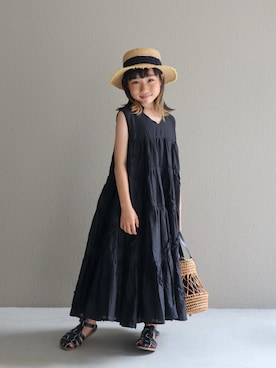「アイテム（バッグ）」を使った、cononᐝさん（キッズ・121cm・10代）の夏コーディネート