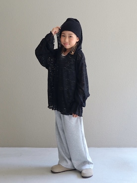 「アイテム（帽子）」を使った、cononᐝさん（キッズ・124cm・10代）の秋コーディネート