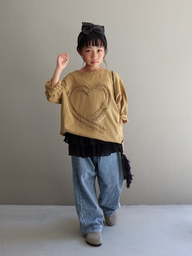 「アイテム（その他小物）」を使った、cononᐝさん（キッズ・124cm）の秋コーディネート
