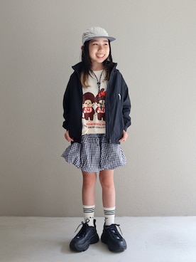 「ミニスカート」｜cononᐝさん（キッズ・128cm）の春コーディネート