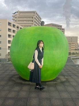 「MOUSSY（マウジー）のアイテム（トレンチコート）」を使った、akariさん（レディース・157cm）の春コーディネート