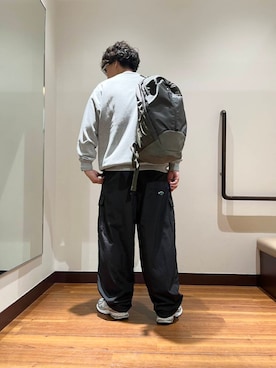 「アイテム（ダウンベスト）」を使った、おかもとさん（メンズ・172cm）の秋コーディネート