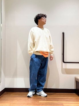 「アイテム（その他アウター、ブラウン系）」を使った、おかもとさん（メンズ・172cm）の秋コーディネート