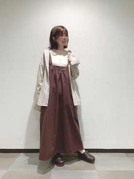 「Samansa Mos2（サマンサ モスモス）のアイテム（その他）」を使った、moe_sm2さん（レディース・156cm）の秋コーディネート