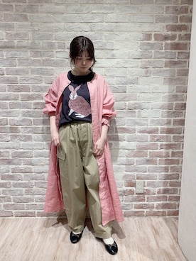 「TSUHARU by Samansa Mos2（ツハルバイサマンサモスモス）のアイテム（その他）」を使った、moe_sm2さん（レディース・156cm）の春コーディネート