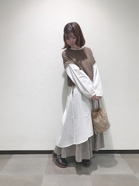 「Samansa Mos2（サマンサ モスモス）のアイテム（その他）」を使った、moe_sm2さん（レディース・156cm）の秋コーディネート