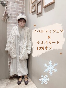 「TSUHARU by Samansa Mos2（ツハルバイサマンサモスモス）のアイテム（帽子）」を使った、moe_sm2さん（レディース・156cm）の秋コーディネート