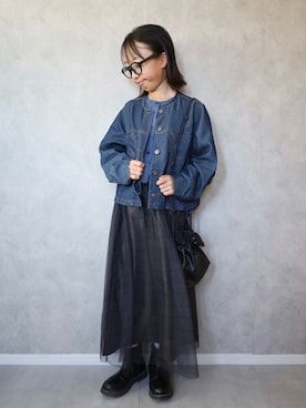 「アイテム（シューズ）」を使った、m & s & nさん（キッズ・139cm）の秋コーディネート