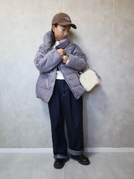 「アイテム（ブルゾン）」を使った、m & s & nさん（キッズ・130cm）の冬コーディネート