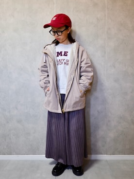 「アイテム（ブルゾン）」を使った、m & s & nさん（キッズ・130cm）の冬コーディネート