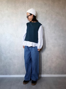 「アイテム（Tシャツ/カットソー）」を使った、m & s & nさん（キッズ・139cm）の秋コーディネート