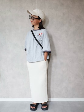 「アイテム（サンダル）」を使った、m & s & nさん（キッズ・70cm）の夏コーディネート