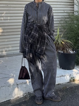 「miu miu（ミュウミュウ）のアイテム」を使った、satocoさん（レディース・167cm）の春コーディネート