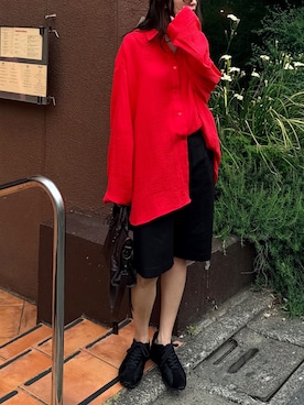 「THE ROW（ザロウ）のアイテム」を使った、satocoさん（レディース・167cm）の夏コーディネート