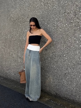 「AKTE（アクテ）のアイテム」を使った、satocoさん（レディース・167cm）の夏コーディネート