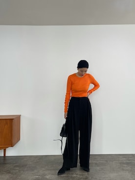 「Acne Studios（アクネストゥディオズ）のアイテム」を使った、satocoさん（レディース・165cm）の秋コーディネート