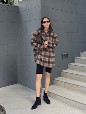 「AKTE（アクテ）のアイテム」を使った、satocoさん（レディース・167cm）の秋コーディネート