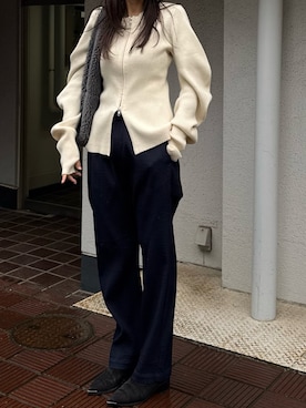 「Acne Studios（アクネストゥディオズ）のアイテム」を使った、satocoさん（レディース・167cm）の冬コーディネート