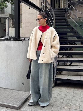 「AKTE（アクテ）のアイテム」を使った、satocoさん（レディース・167cm）の秋コーディネート