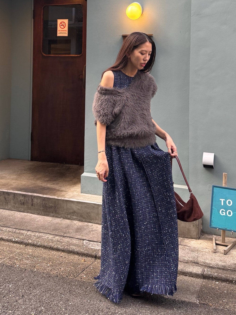 AKTE（アクテ）の「Vネックシャギーニットベスト（ベスト）」 - WEAR