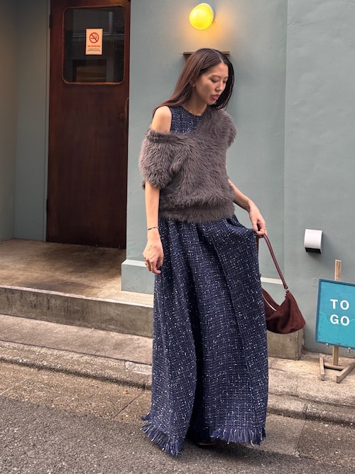 セール】ノースリーブツイードワンピース（ワンピース）｜AKTE（アクテ