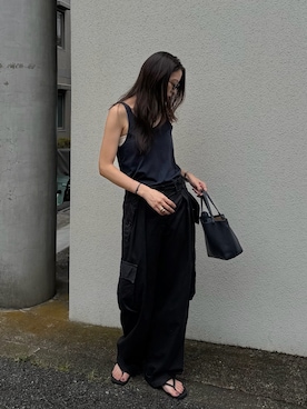 「AKTE（アクテ）のアイテム」を使った、satocoさん（レディース・167cm）の夏コーディネート