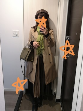 「Saint Laurent（サンローラン）のアイテム（ジャケット/アウター）」を使った、rootcolor7さん（レディース・160cm）の冬コーディネート